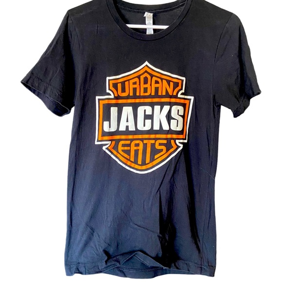 Retro Jacks Urban Eats HARLEY Davidson Logo Motif Restaurant Men’s S T-Shirt - Picture 1 of 4